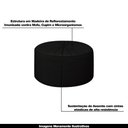 Ver imagem 3 de Conjunto Decorativo Sofá 240cm e Poltrona Clarke com Puff Round Veludo Preto - Gran Belo