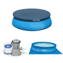 Ver imagem 1 de Kit Manutenção para Piscina Inflável Filtro 1.250 L/H Capa 305 cm Forro Intex - 220V