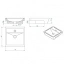 Ver imagem 5 de Conjunto para Banheiro Cuba de Semi-Encaixe Verona 11cmx41cmx41cm e Torneira Bica Móvel ABS 1/4 Japi