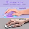 Mouse sem Fio Bluetooth Seenda Iwg Fgm02 Recarregável Purple - 5