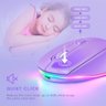 Mouse sem Fio Bluetooth Seenda Iwg Fgm02 Recarregável Purple - 3
