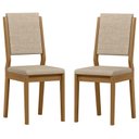 Ver imagem 1 de Cadeira para Mesa de Jantar Carol Kit 2 Peças Ype Linho Areia – New Ceval