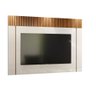 Painel De Tv 70 Polegadas Off White E Marrom Ripado Malibu 1,83 Lukaliam - 1