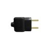 Plug Tomada Pino Macho Prensa Cabo Fio 2p Preto 20a 250v - 1