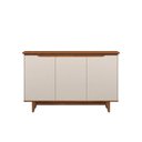 Ver imagem 3 de Buffet Flow 3 Portas Off White e Freijó para Sala de Jantar com Design Moderno e Organização