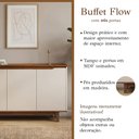 Ver imagem 2 de Buffet Flow 3 Portas Off White e Freijó para Sala de Jantar com Design Moderno e Organização