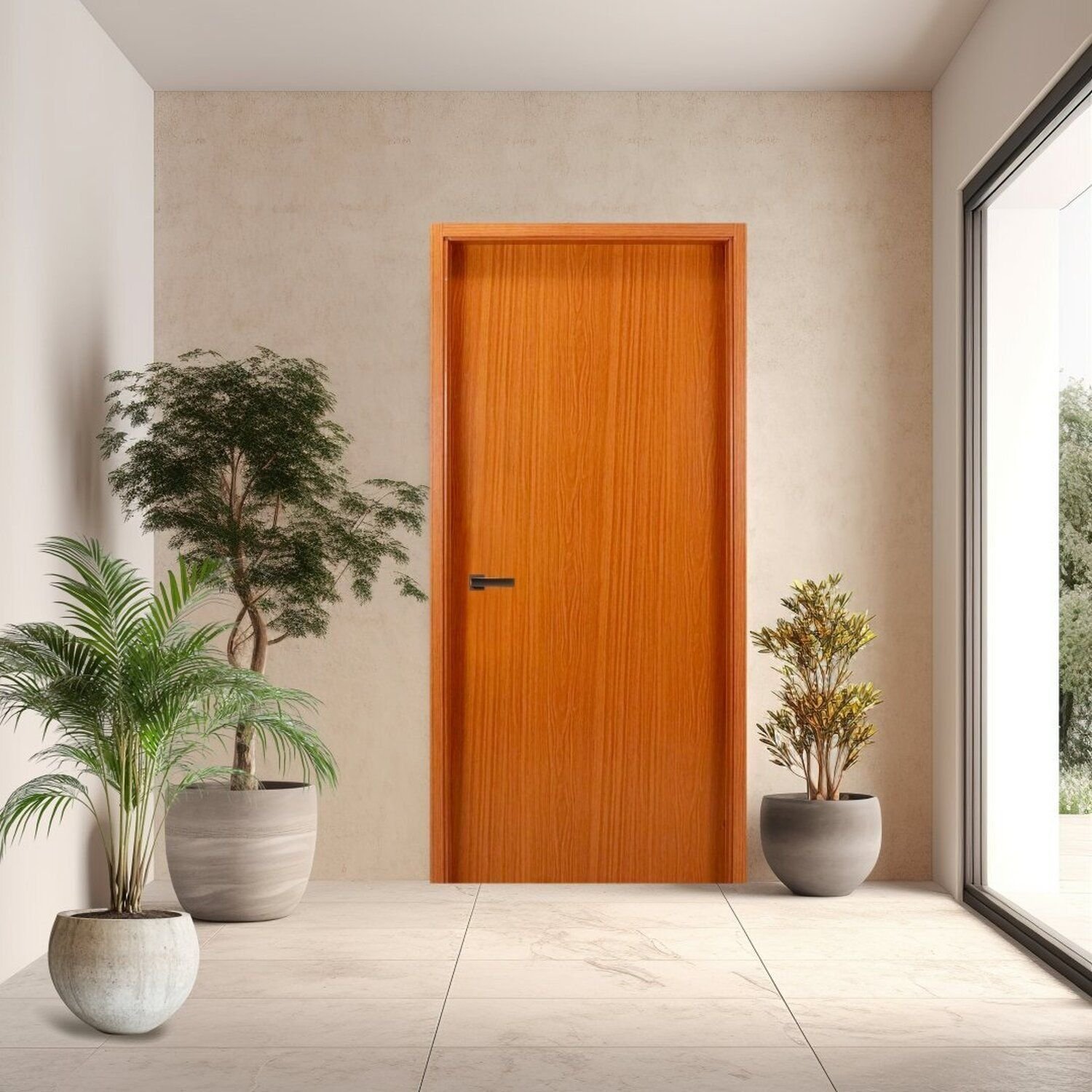 Folha de Porta em Madeira Lisa 210x90x3,5cm Gitale Portas
