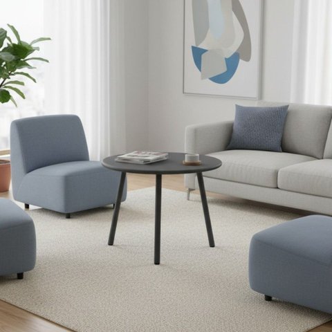 Mesa de Centro Minimalista 60cm Noronha Fratini