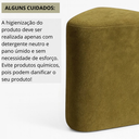Ver imagem 5 de Puff Triangulo Trevi Organico Tecido em Boucle Decorativo Sala Quarto