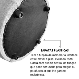 Puff Triangulo Trevi Decorativo Organico Tecido em Boucle - 6