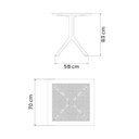 Ver imagem 6 de Mesa Tramontina Oberon em Polipropileno Camurça 70 Cm