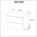 Ver imagem 3 de Conjunto Kit para banheiro 80cm com Gabinete espelheira e cuba CJ43018-113 Móvel na Caixa Branco