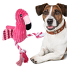 Flamingo Brinquedo Pelúcia Pet para Cachorro com Cordinha:rosa - 1