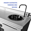 Ver imagem 5 de Antiferrugem! Cuba Redonda Aço Inox 304 30x15cm Premium