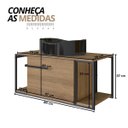 Ver imagem 2 de Gabinete para Banheiro Suspenso Industrial com Cuba Berlin Preta Mel