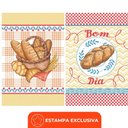 Ver imagem 4 de Pano de Prato Copa Lepper Estampado Bom Dia 40cm X 60cm 7 Peças