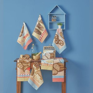 Pano de Prato Copa Lepper Estampado Bom Dia 40cm X 60cm 7 Peças