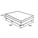 Ver imagem 4 de Cama Box Baú Casal + Colchão De Molas Ensacadas Airtech 73X138X188:Preto