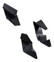 Ver imagem 1 de Ornamento Kit Decoração 3 Esculturas Parede Moderno e Casual Exclusivo Home Decor Preto