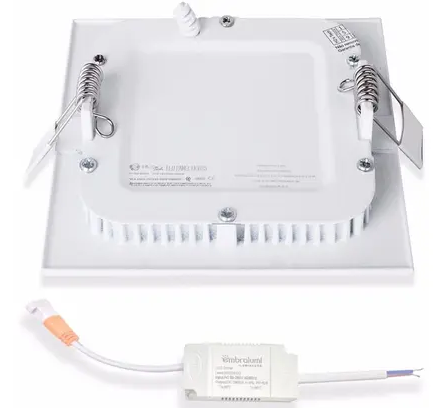 Luminaria Plafon Sobrepor Quadrado Branco 18w Branco Frio 6k - 2