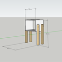 Ver imagem 3 de Mesinha Multifulcional Amadeirada Home Office