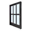 Ver imagem 3 de Porta de Aço Galvanizado Preta 03 Folhas Direita - 210x150