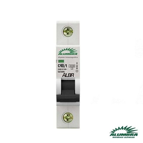 Disjuntor Din Unipolar C40/1 - 240/415V - 50/60hz - Alumbra