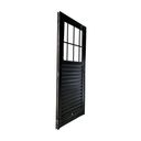 Ver imagem 3 de Porta Social de Alumínio Preto 210x80 Lado Direito Linha 25