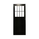 Ver imagem 2 de Porta Social de Alumínio Preto 210x80 Lado Direito Linha 25