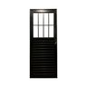 Porta Social de Alumínio Preto 210x80 Lado Direito Linha 25 - 2