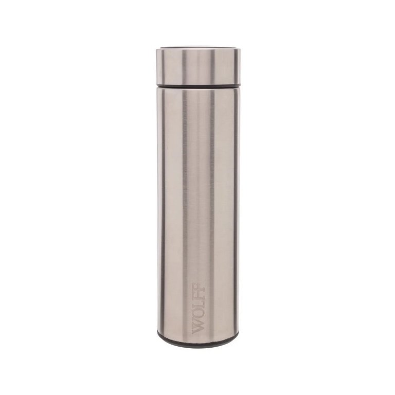 Garrafa Térmica Com Termômetro em Led Wolff Aço Inox 500ml Garrafa Térmica Com Termômetro em Led Wolff Aço Inox 500ml