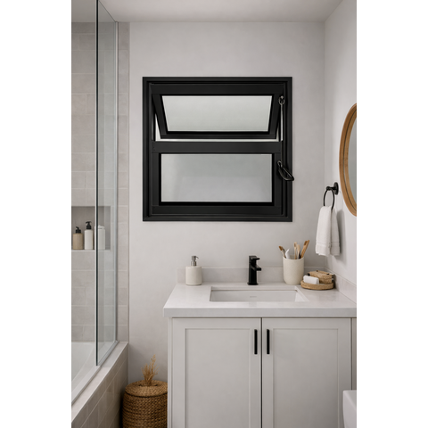 Vitro Basculante Preto 40x40 Linha 25 Jade