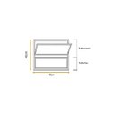 Ver imagem 3 de Vitro Basculante Preto 40x40 Linha 25 Jade