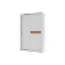 Ver imagem 1 de Guarda Roupa 2 Portas de Correr e 2 Gavetas Vivacce 835 Flex Branco ou Branco C- Freijo - Carraro