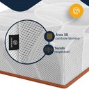 Ver mais imagens de Cama Box com Colchão Ortopédico de Espuma D33 a Vácuo Sonno Full - Lucas Home - Solteiro