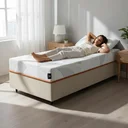 Ver imagem 1 de Cama Box com Colchão Ortopédico de Espuma D33 a Vácuo Sonno Full - Lucas Home - Solteiro