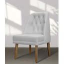 Ver imagem 2 de Kit 4 Cadeiras de Jantar Bela Courino Branco Courino Branco