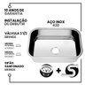 Cuba Pia Numero 1 Cozinha Inox American Steel 47x30x17 - 2