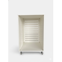 Ver imagem 3 de Armário Botijao de Gas Gabinete P com Rodinhas MDF-Organizador Multiuso Lavanderia e Cozinha -Branco