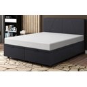 Ver imagem 1 de Base Cama Box Baú Casal King Size Veludo Preto SkyBox