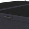 Base Cama Box Baú Casal King Size Veludo Preto SkyBox - 5