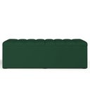 Ver imagem 3 de Kit Cabeceira Cama Box Queen 160cm Calçadeira Baú Dália W01 Suede Verde Musgo - Lyam Decor