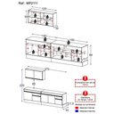 Ver imagem 4 de Cozinha Compacta Com Rodapé Com Armário E Balcão Preta