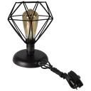 Ver imagem 1 de Abajur Aramado Diamante Pequeno Cor Preto Todos Ambientes