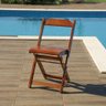 Conjunto Mesa Bar 1,2x70 com 4 Cadeiras Dobráveis em Madeira - 9