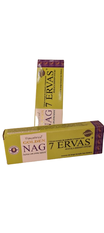 Incenso Dhoop Sticks 7 Ervas - Golden Nag