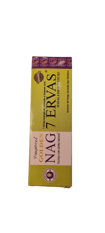 Incenso Dhoop Sticks 7 Ervas - Golden Nag - 2