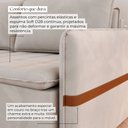 Ver imagem 5 de Sofá Cama Retrátil 3 Lugares Bárbara 1,80m Veludo Creme