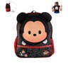 Mochila Infantil Alças Ajustaveis Mickey Disney Escolar Acolchoada Leve Resistente Espaçosa Bolsos - 1