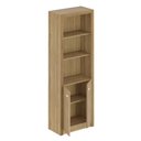 Ver imagem 3 de Armário Estante Multiuso para Livros Escritório Cozinha 2 Portas e 5 Prateleiras Me4110 Tecnomobili